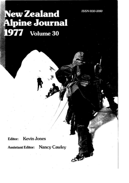 New Zealand Alpine Journal 1977 Vol 30 cover